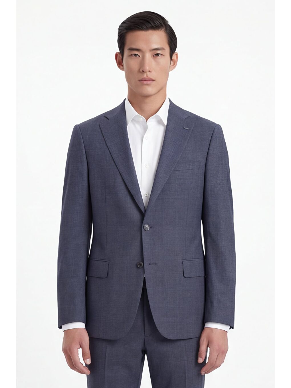 Giotelli Erkek Antrasit Dar Kesim Slim Fit Yünlü Dokuma Normal Bel 4 Drop Takım Elbise