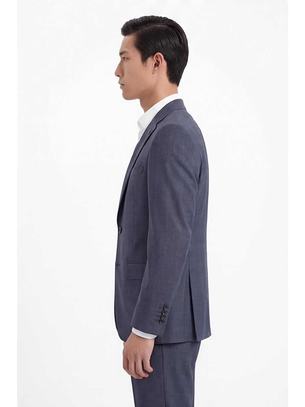 Giotelli Erkek Antrasit Dar Kesim Slim Fit Yünlü Dokuma Normal Bel 4 Drop Takım Elbise-2