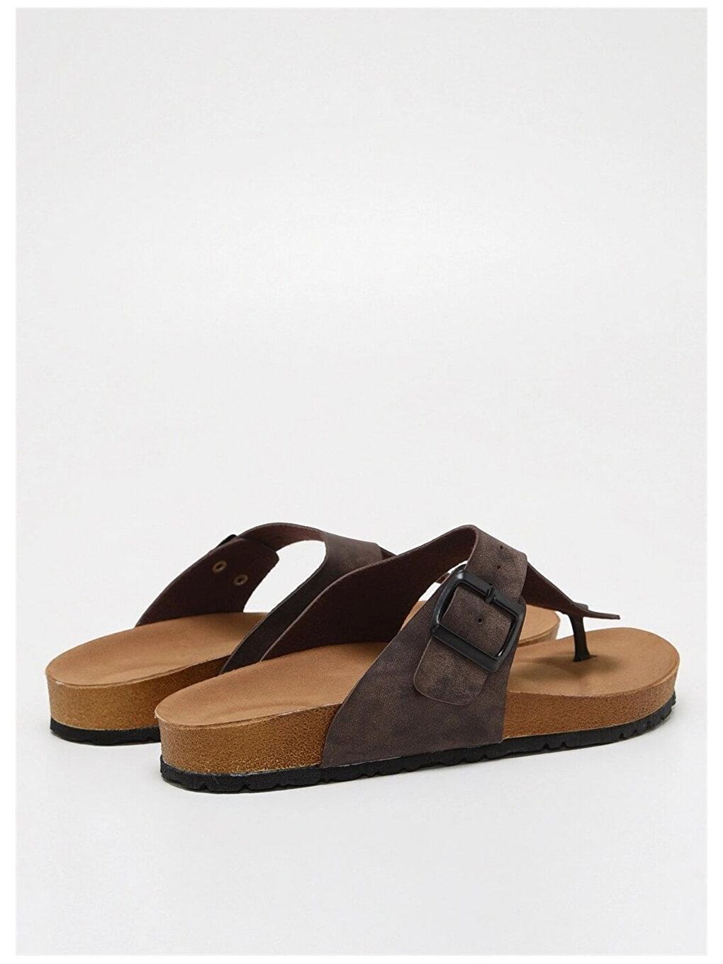 Kahverengi Parmak Arası Anatomik Taban Erkek Terlik A2801-20Kahve-2