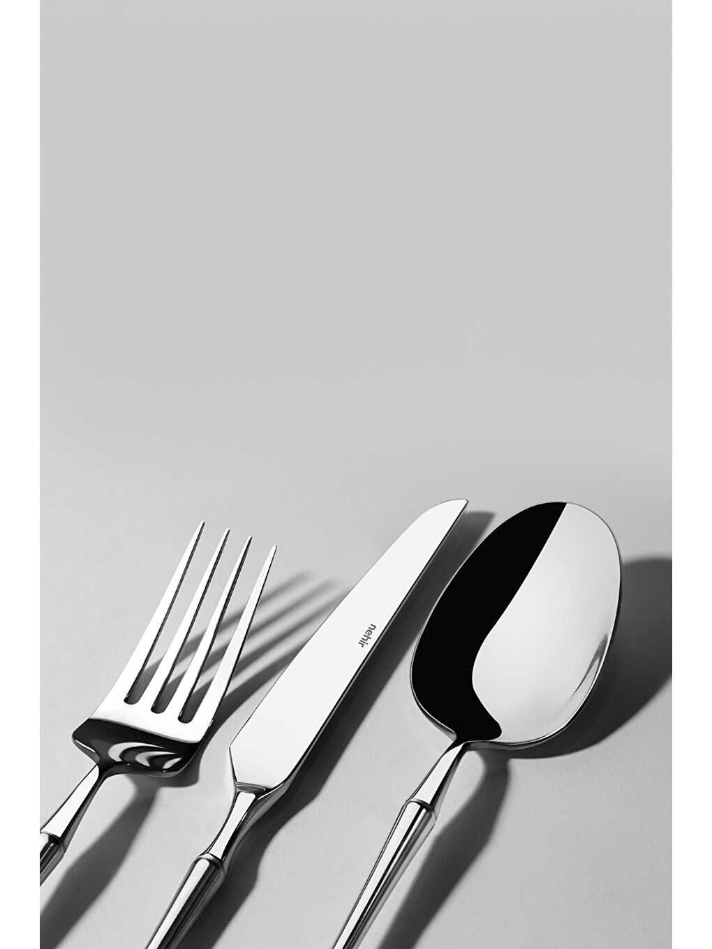 Gri Marbella Sade 12 Kişilik 84 Parça Kutulu Çatal Kaşık Bıçak Takımı-6