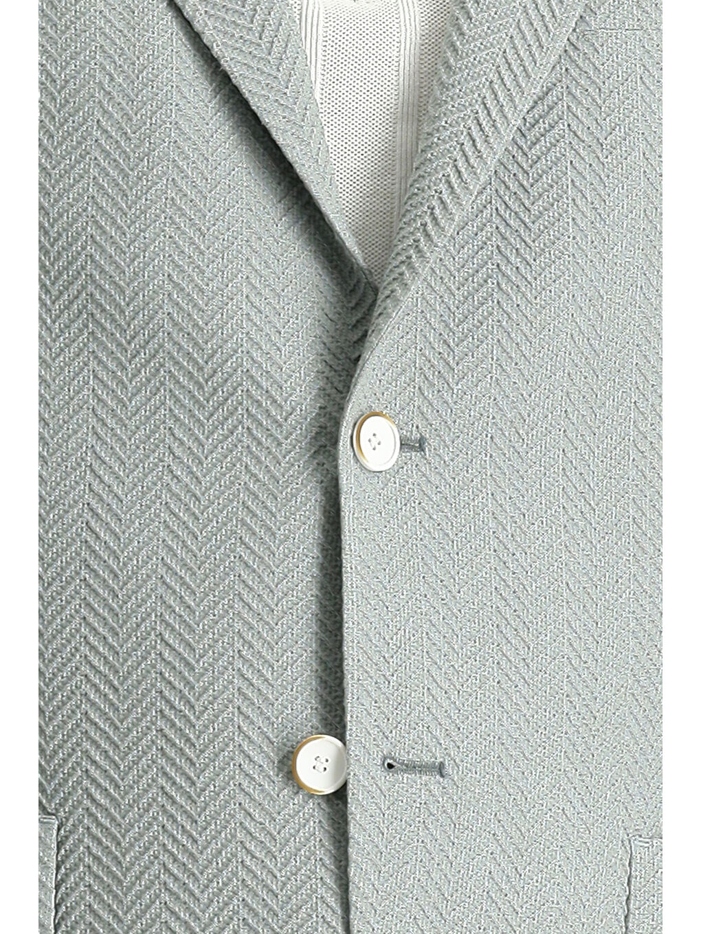 Turkuaz Slim Fit Dar Kesim Desenli Spor Ceket-4