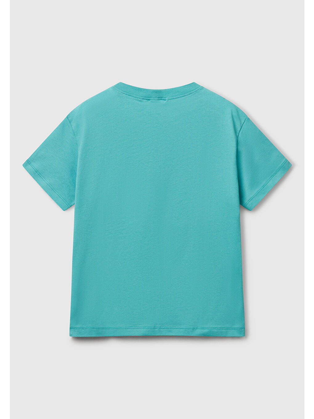 Erkek Çocuk Mint Yeşili Slogan Baskılı T-Shirt-1