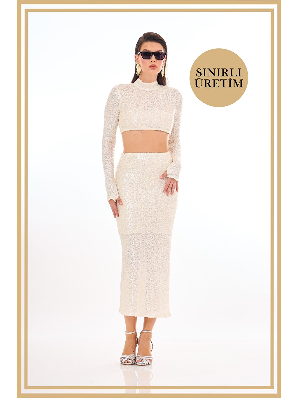 Limited Edition | Kate Beyaz Midi Takım