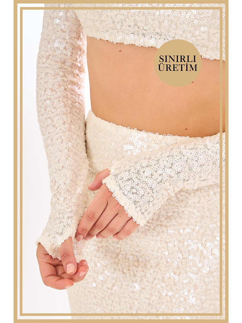 Limited Edition | Kate Beyaz Midi Takım-1