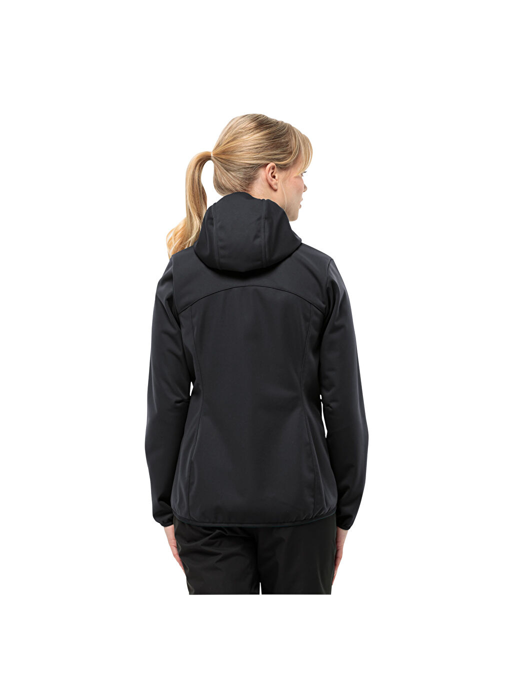 Windhain Hoody Kadın Siyah Softshell-4