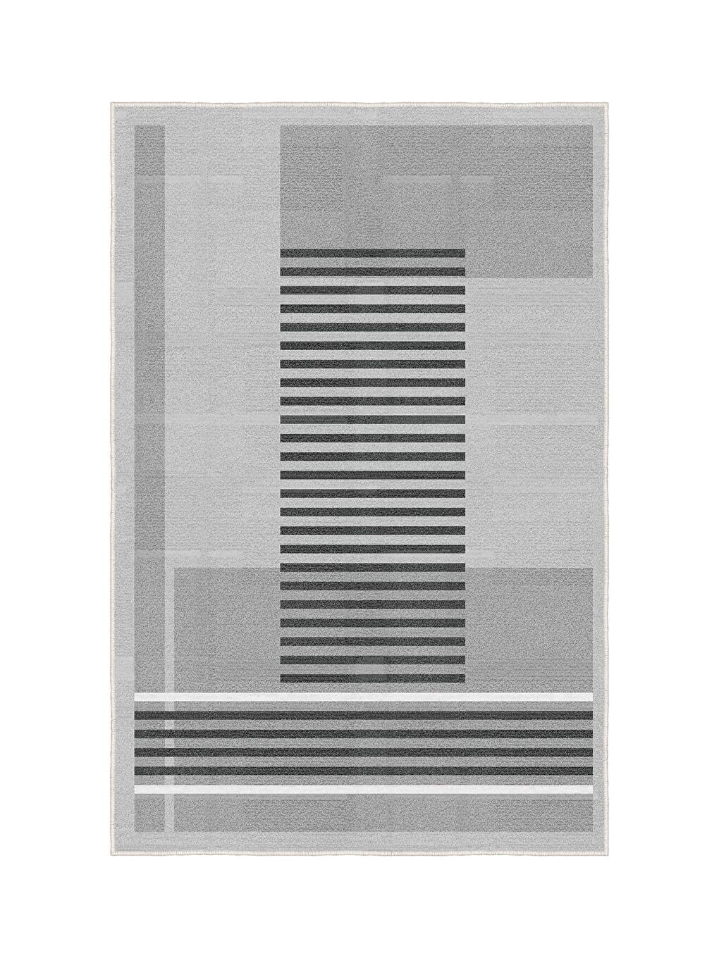 Gri Özel Tasarım, Kaymaz Taban, İnce, Yıkanabilir, Modern Halı WOOKECE1480 80x150-3