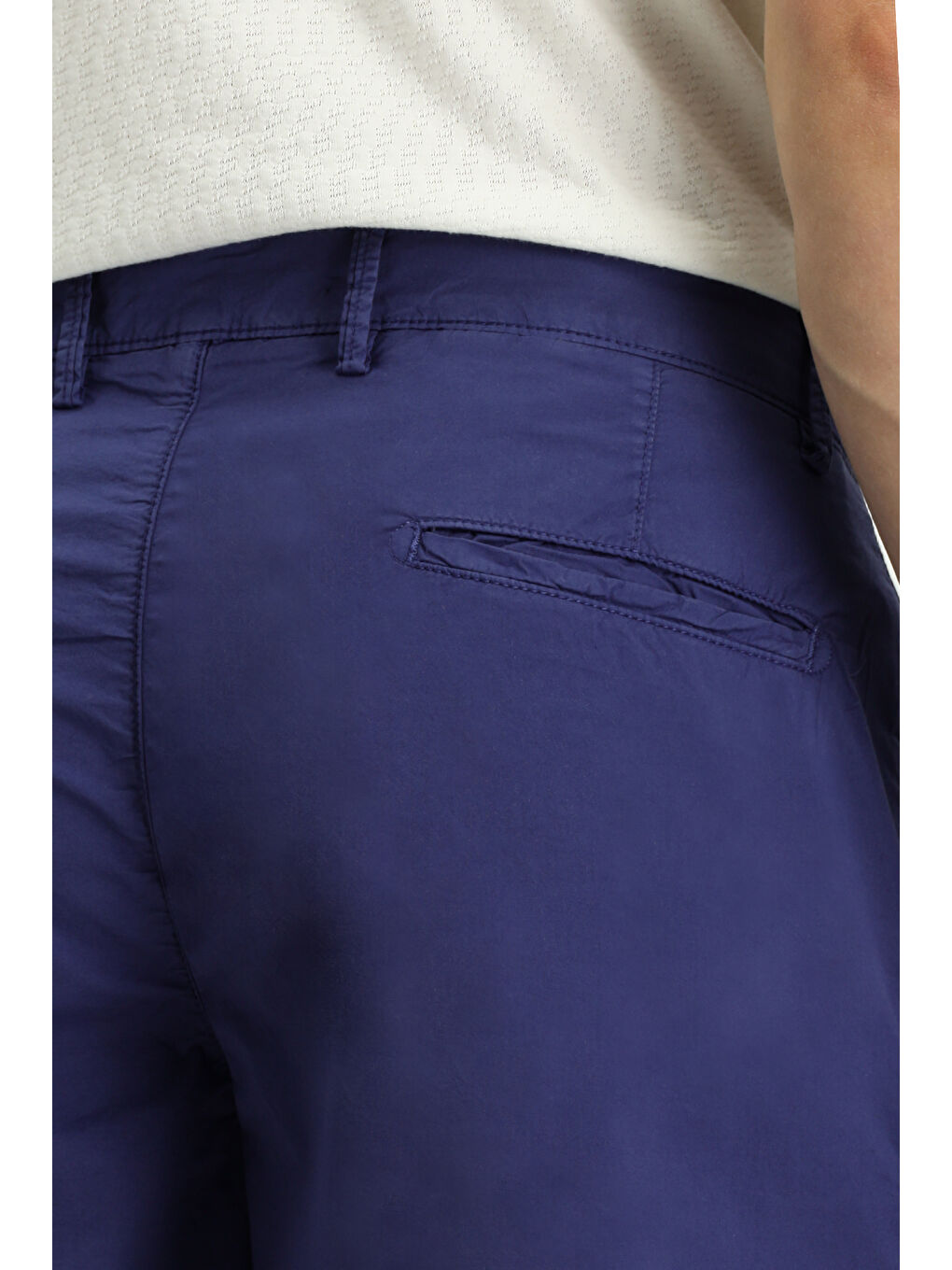 Lacivert Regular Fit Pamuklu Bermuda Şort-4