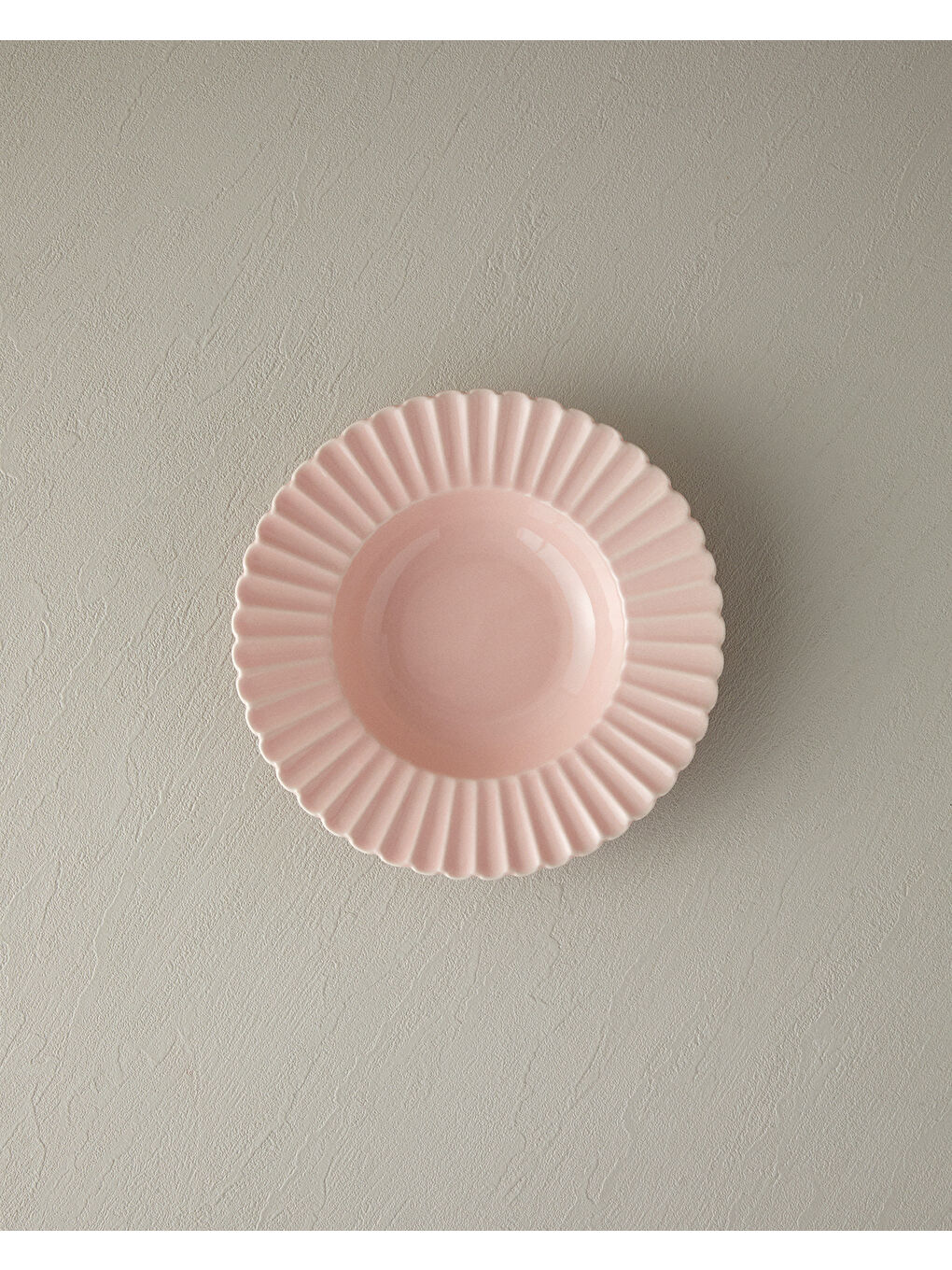 Pembe Fiore New Bone China Çukur Tabak Pudra-1