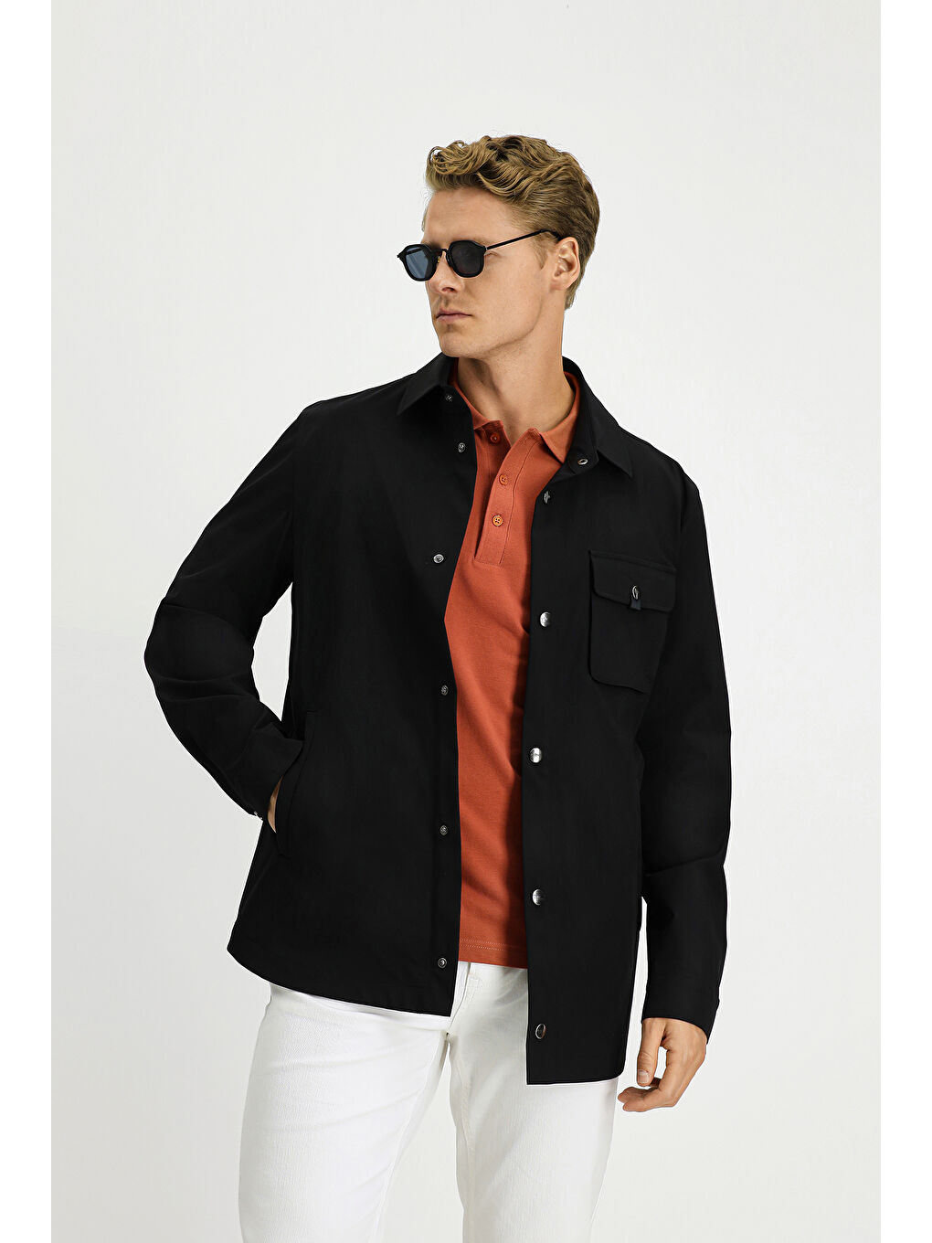 Siyah Spor Mevsimlik Mont-1