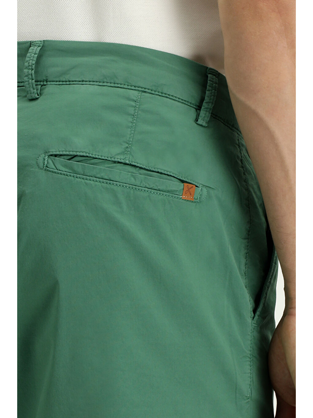 Petrol Regular Fit Pamuklu Bermuda Şort-4