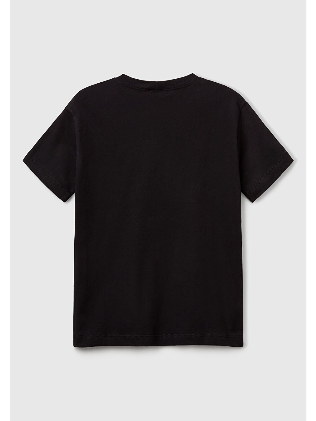 Erkek Çocuk Siyah Slogan Baskılı T-Shirt-1