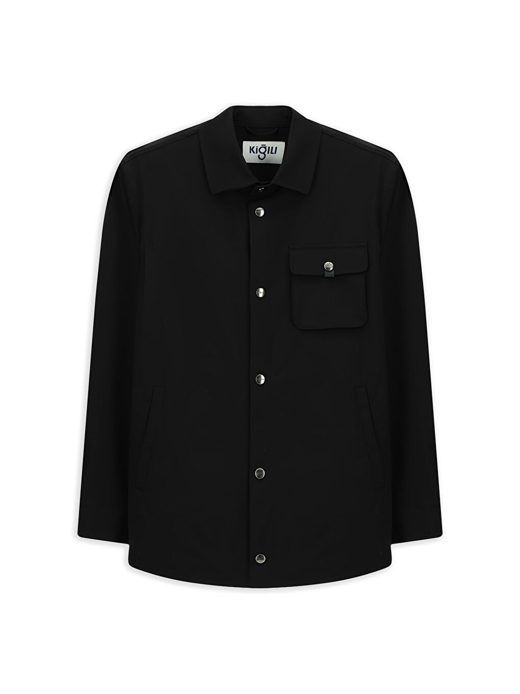 Siyah Spor Mevsimlik Mont-5