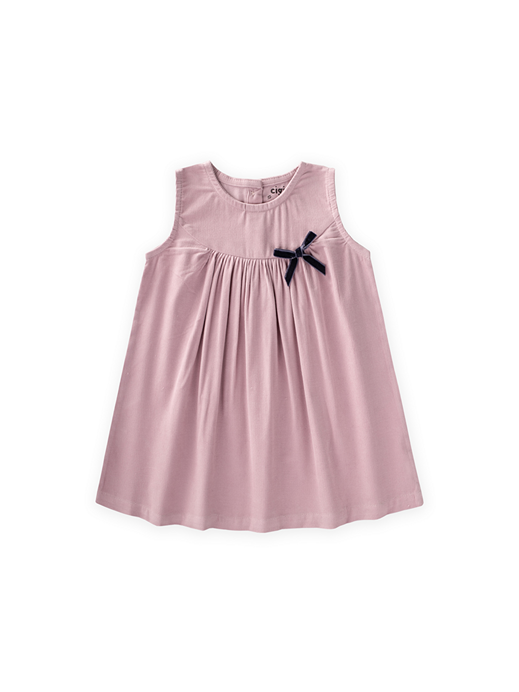 Mor Kadife Jile Elbise 0-7 Yaş Leylak