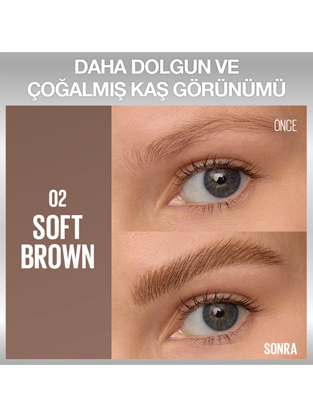 Brow Insert Çift Uçlu Kaş Kalemi – 02 Soft Brown-1