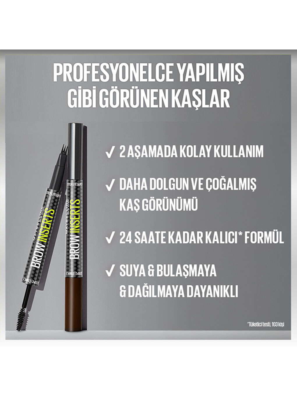 Brow Insert Çift Uçlu Kaş Kalemi – 02 Soft Brown-4