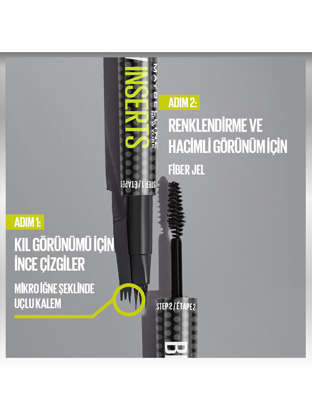 Brow Insert Çift Uçlu Kaş Kalemi – 02 Soft Brown-7