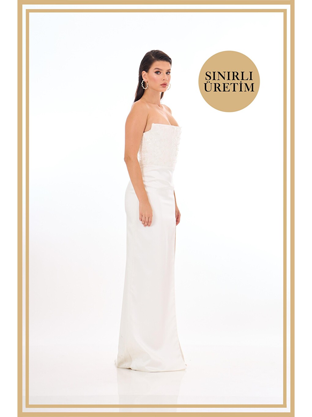 Limited Edition | Lady Beyaz Uzun Elbise-2