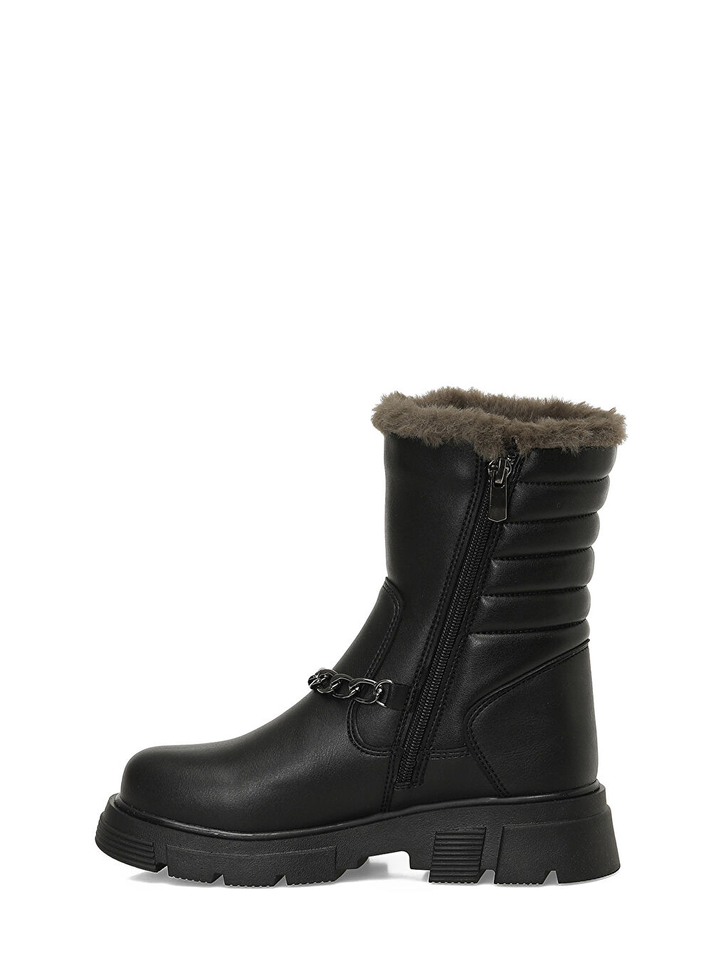 PRAN F 5PR Siyah Kız Çocuk Çizme-2