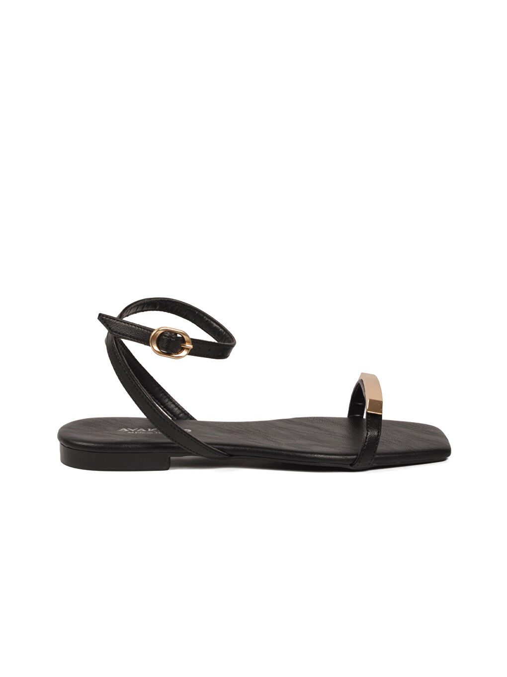 Siyah Hafif İnce Tabanlı Kadın Sandalet 513106 Z-1