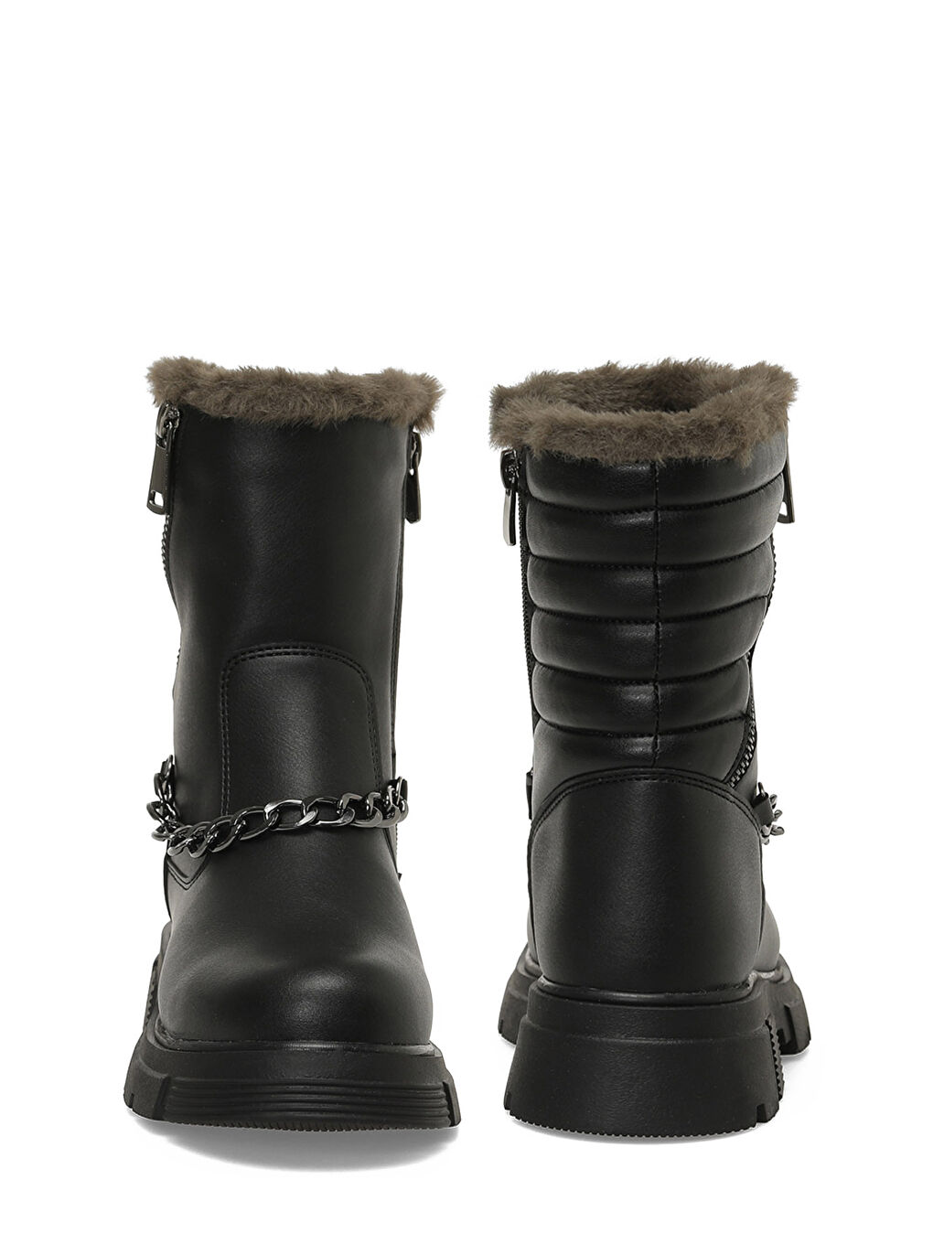 PRAN F 5PR Siyah Kız Çocuk Çizme-4