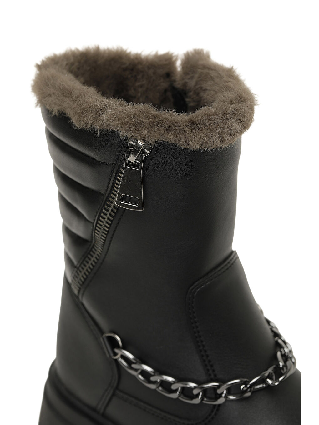 PRAN F 5PR Siyah Kız Çocuk Çizme-6