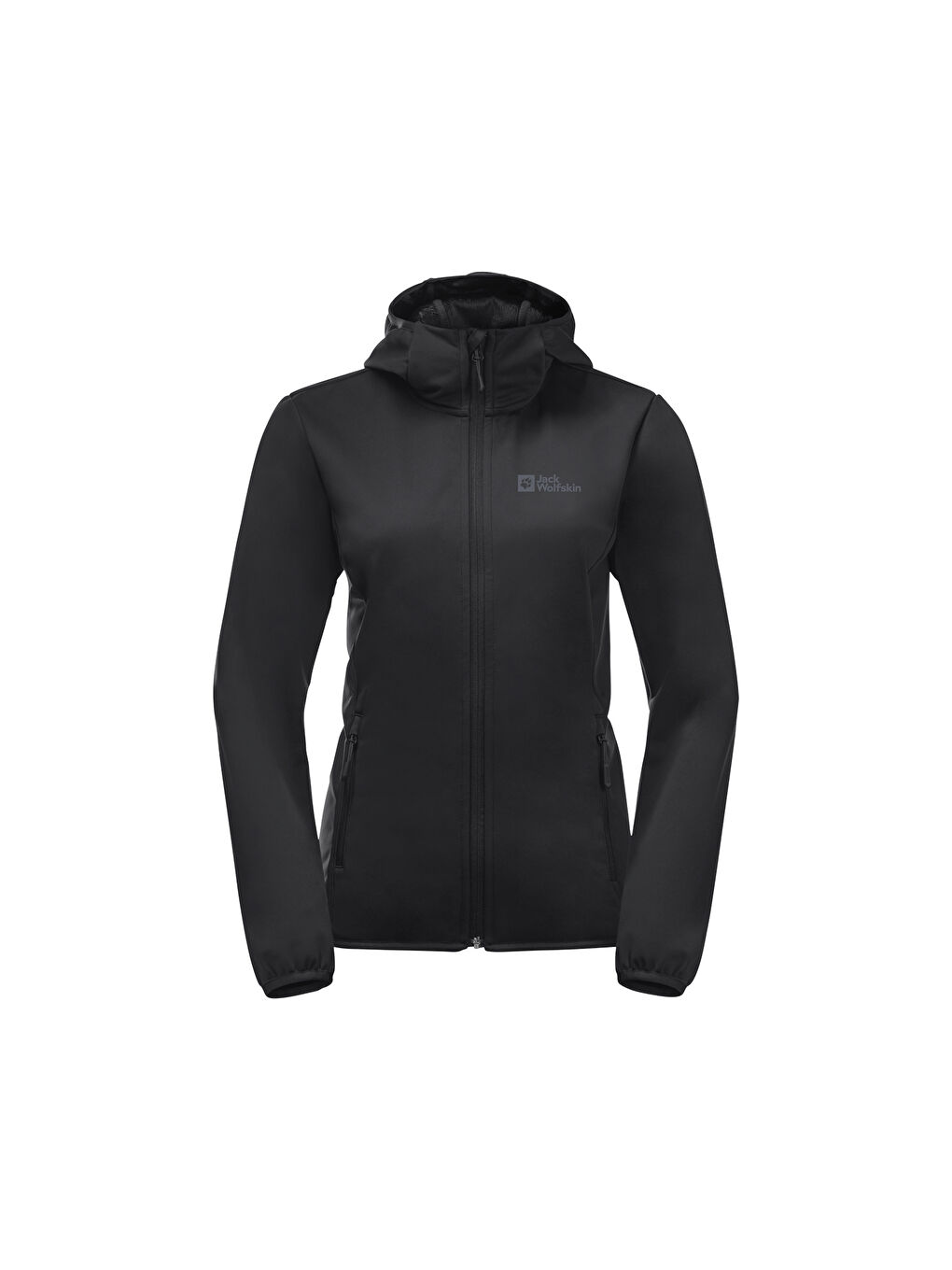 Windhain Hoody Kadın Siyah Softshell-6