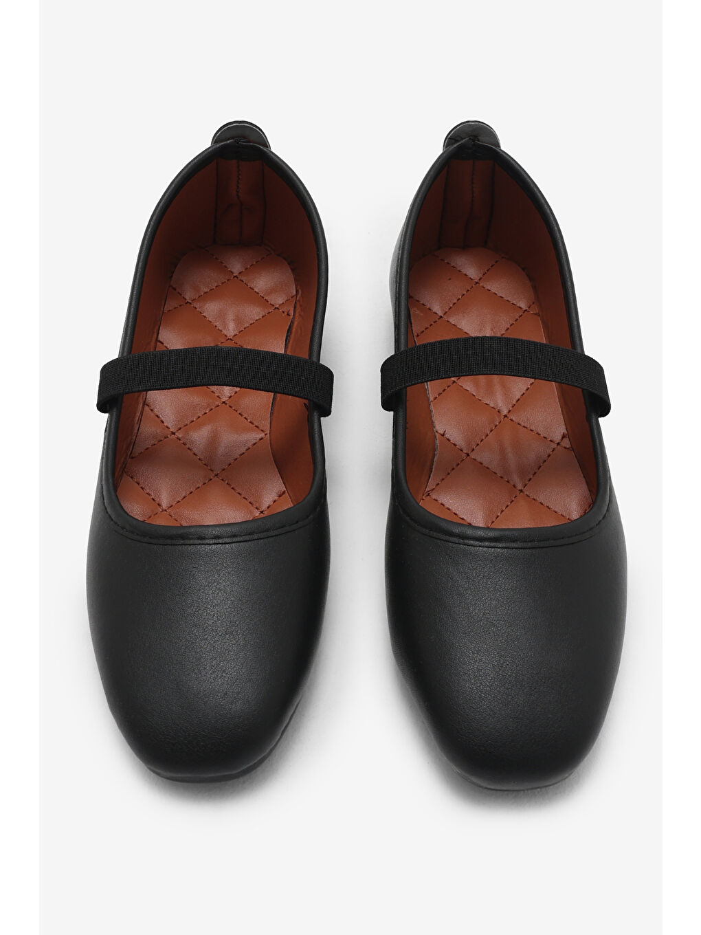 Kadın Siyah Kahve Kadın Kemer Bantlı Günlük Rahat Babet-1