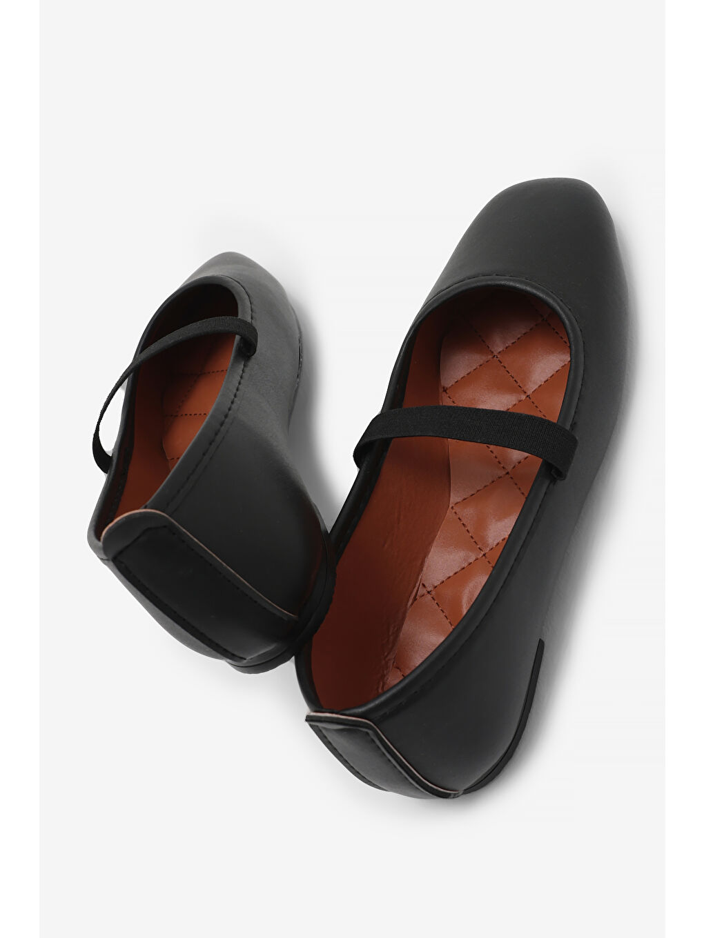 Kadın Siyah Kahve Kadın Kemer Bantlı Günlük Rahat Babet-3