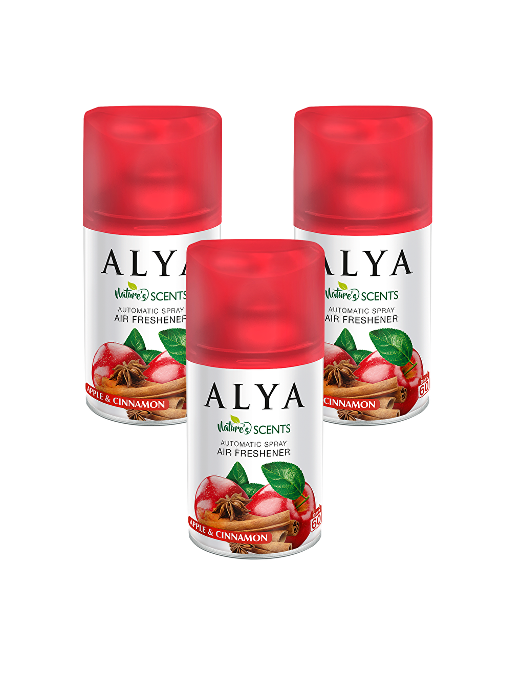 Alya Karışık Nature's Scents Apple & Cinnamon - Elma & Tarçın Oda Kokusu Yedek Makine Spreyi 250 ml