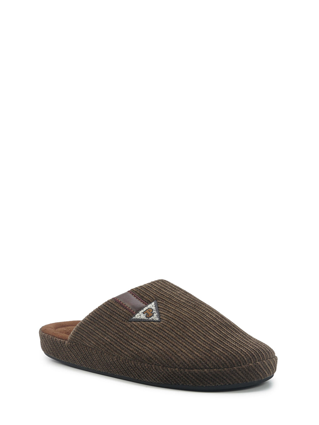 610028.M5PR Kahverengi Erkek Ev Terliği-1