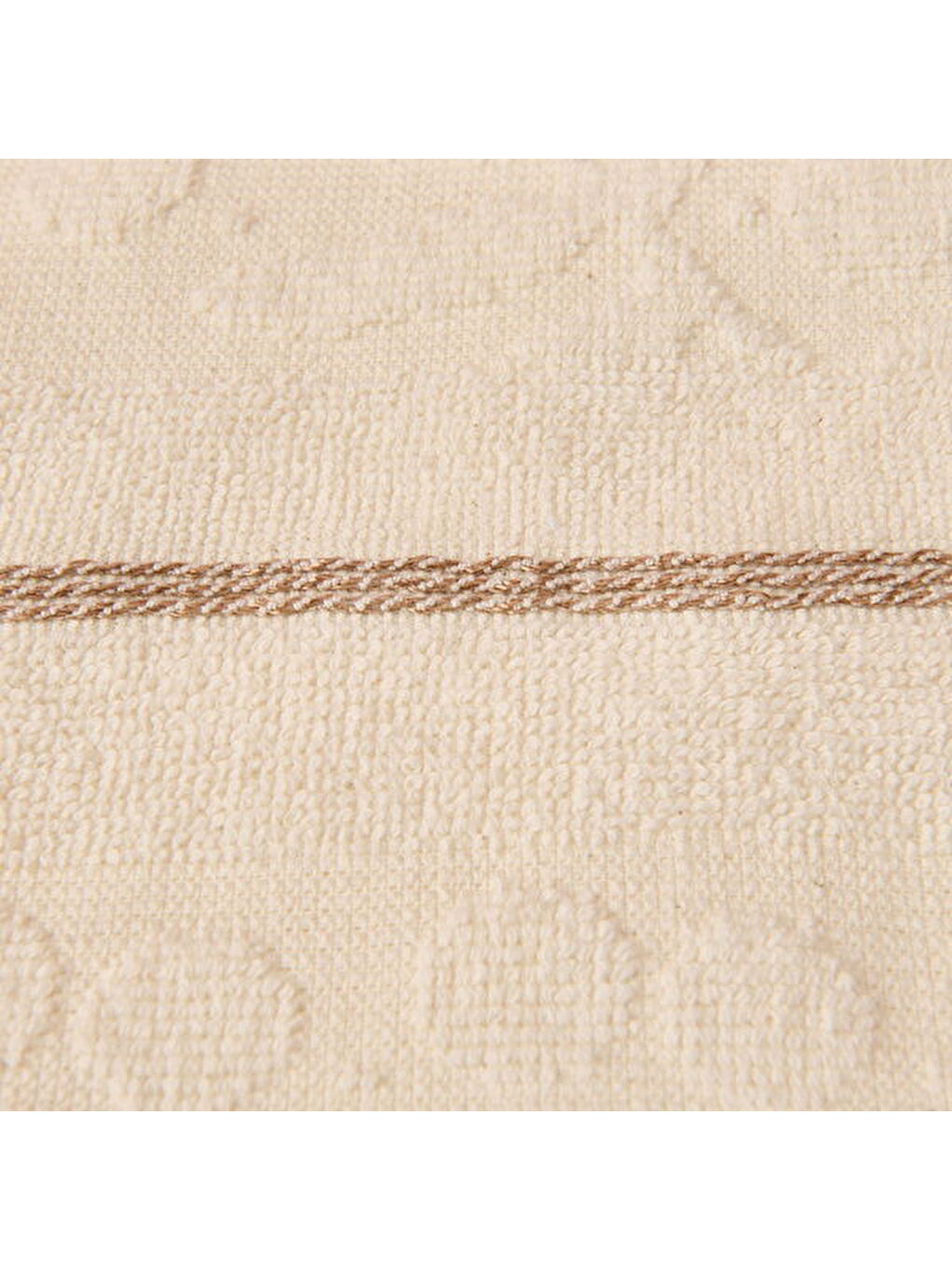 Ekru Soft Zeleno El Havlusu - Krem - 30x50 cm-2