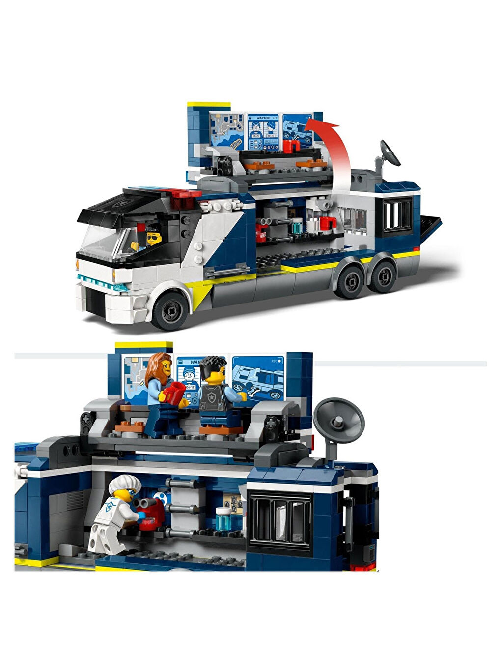 Lego Renksiz City Polis Mobil Suç Laboratuvarı Kamyonu 60418 - 4