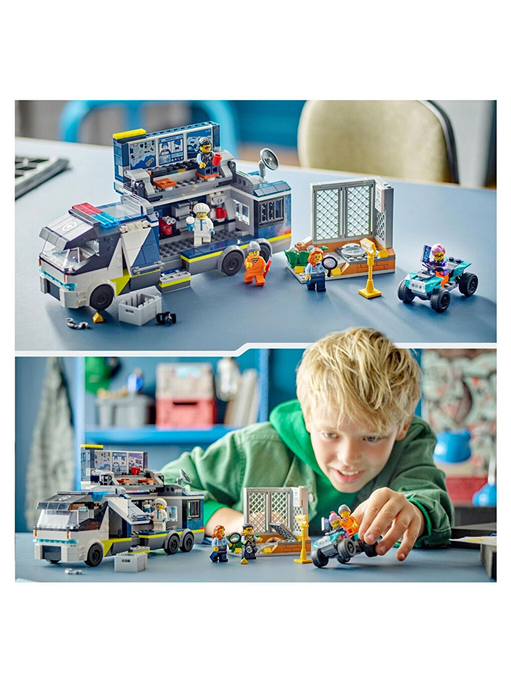 Lego Renksiz City Polis Mobil Suç Laboratuvarı Kamyonu 60418 - 5