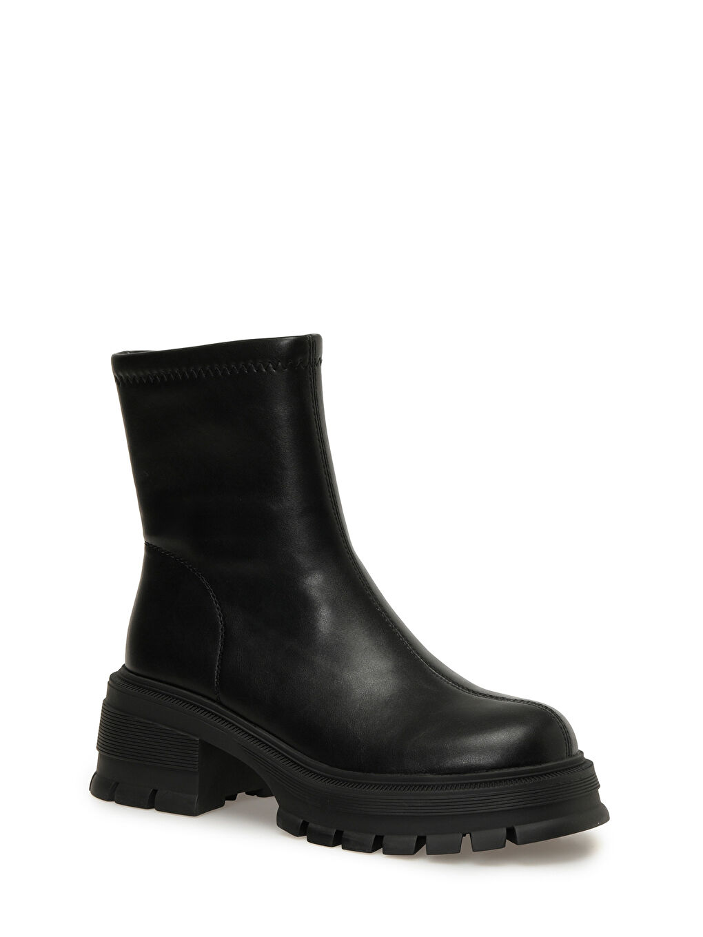 25K-8145 5PR Siyah Kadın Topuklu Bot-1