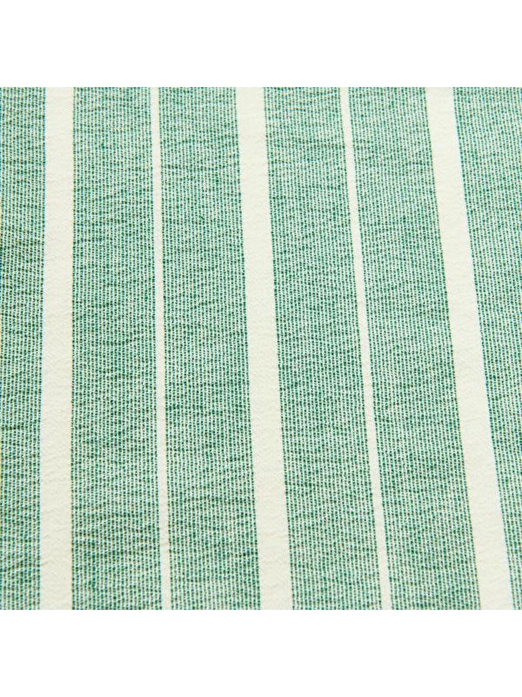 Soft Çizgili Fırfırlı Mutfak Önlüğü - Yeşil - 45x65 cm-1