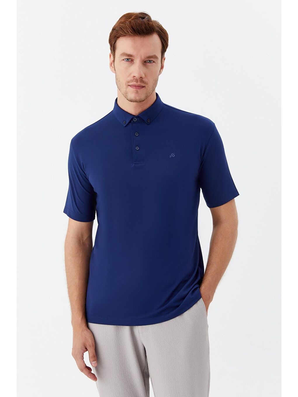 Mavi Erkek İndigo Standart Fit Gömlek Yaka Tişört – Kısa Kollu-5