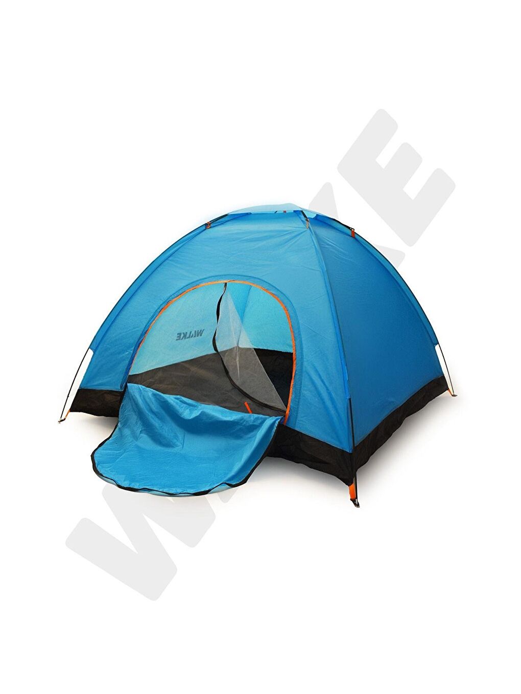 Mavi 3-4 Kişilik Kolay Kurulum Kamp Çadırı 200 X 200 X 135 Cm