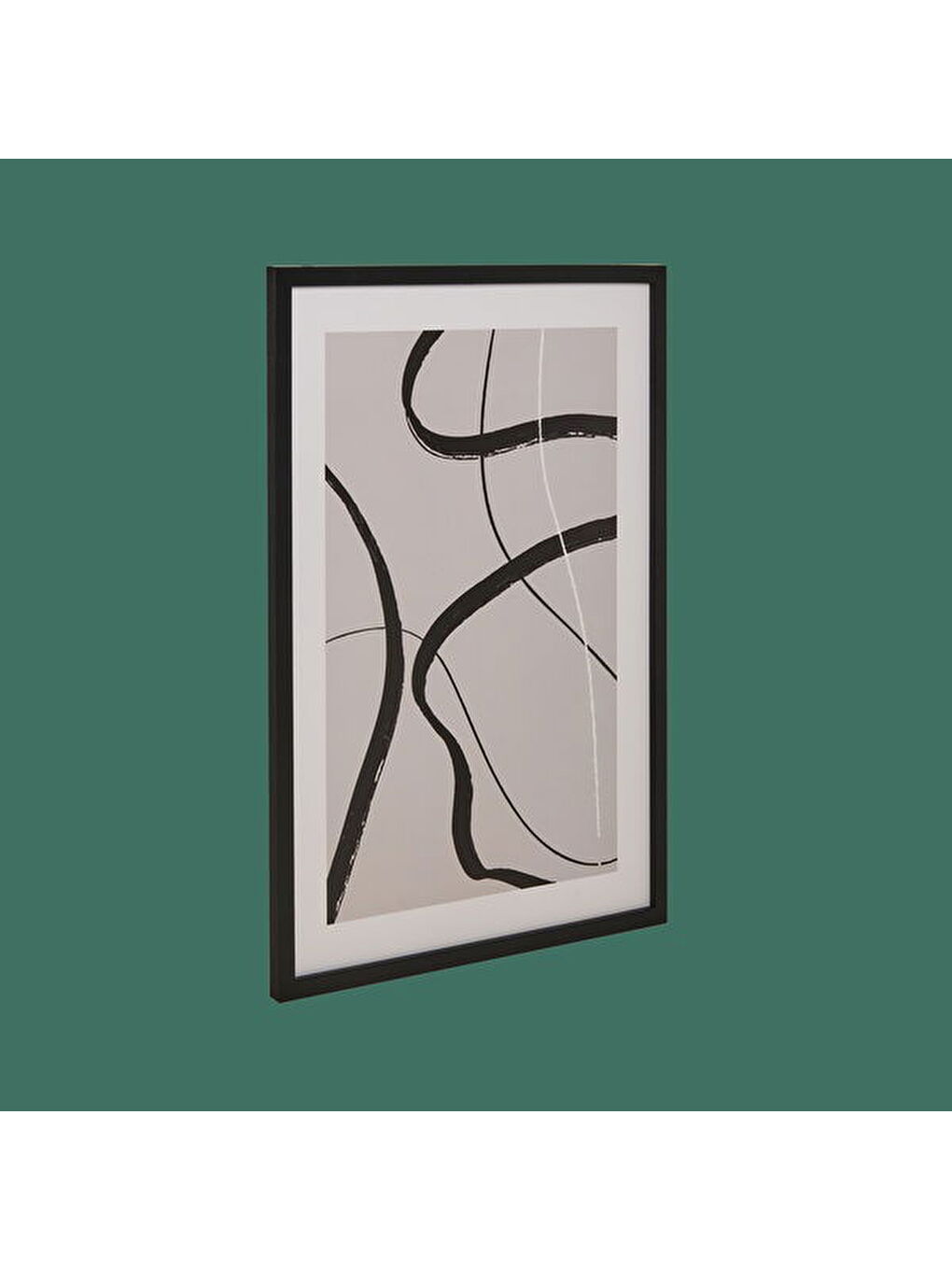 Siyah Deco Elegant Curves Tablo - 50x70 cm-1