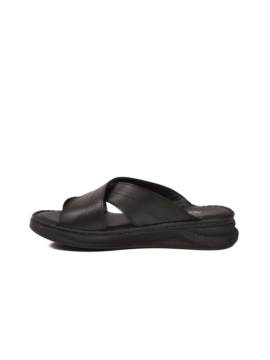 Siyah Yumuşak Tabanlı Çapraz Bantlı Kadın Terlik 492148 Z-3