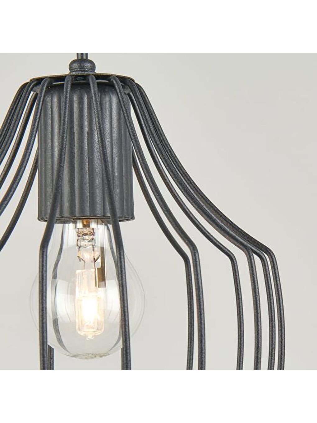 Burgaz Modern Tekli Avize - Siyah - 65x20x20 cm-1