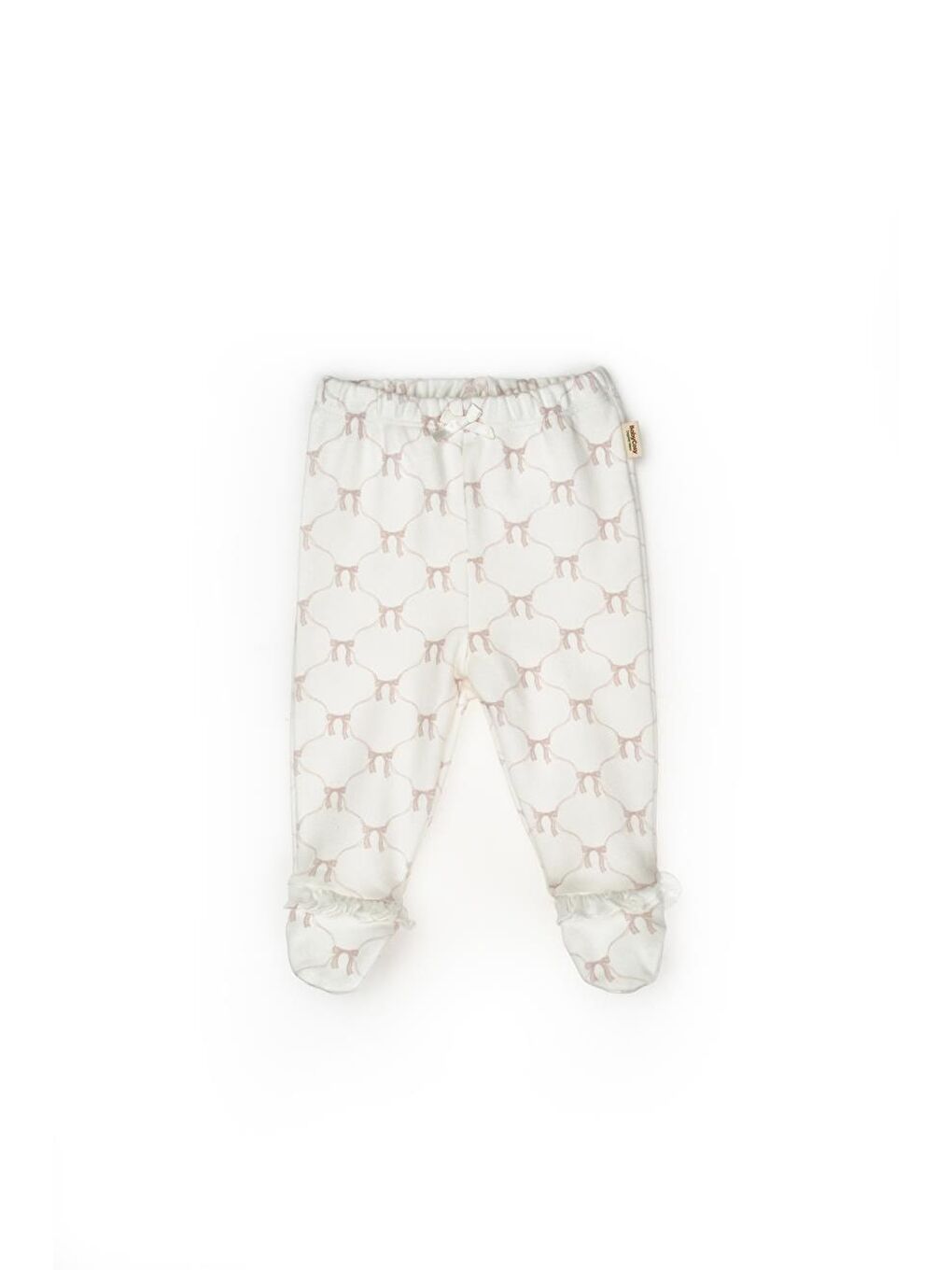 Ekru Bebek 2li Patikli Pantalon %100 Organik Pamuk , Bebek - Yenidoğan- csy8142-3