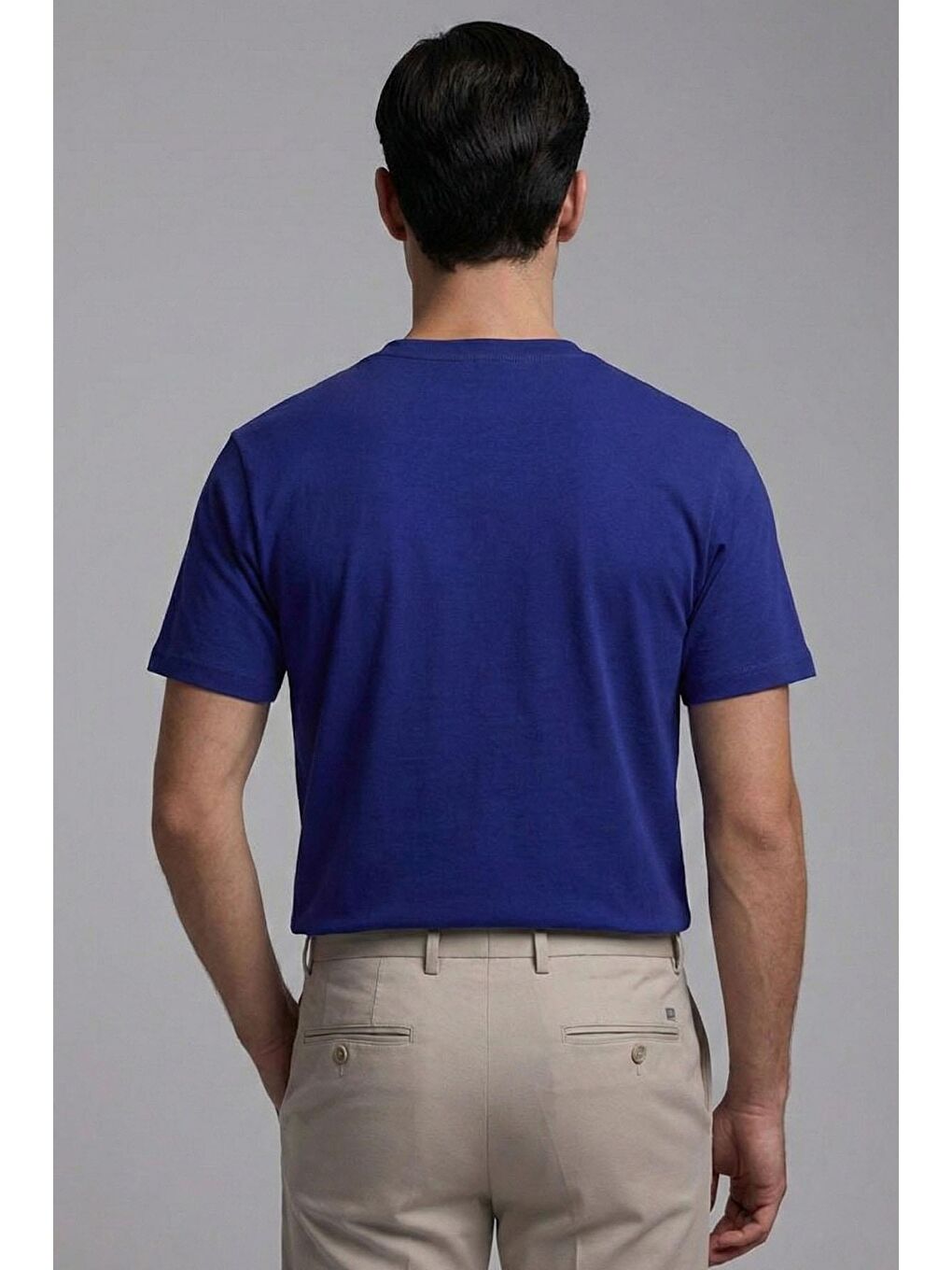 Mavi Giotelli Saks Regular Fit %100 Pamuk Bisiklet Yaka Erkek Tişört-1