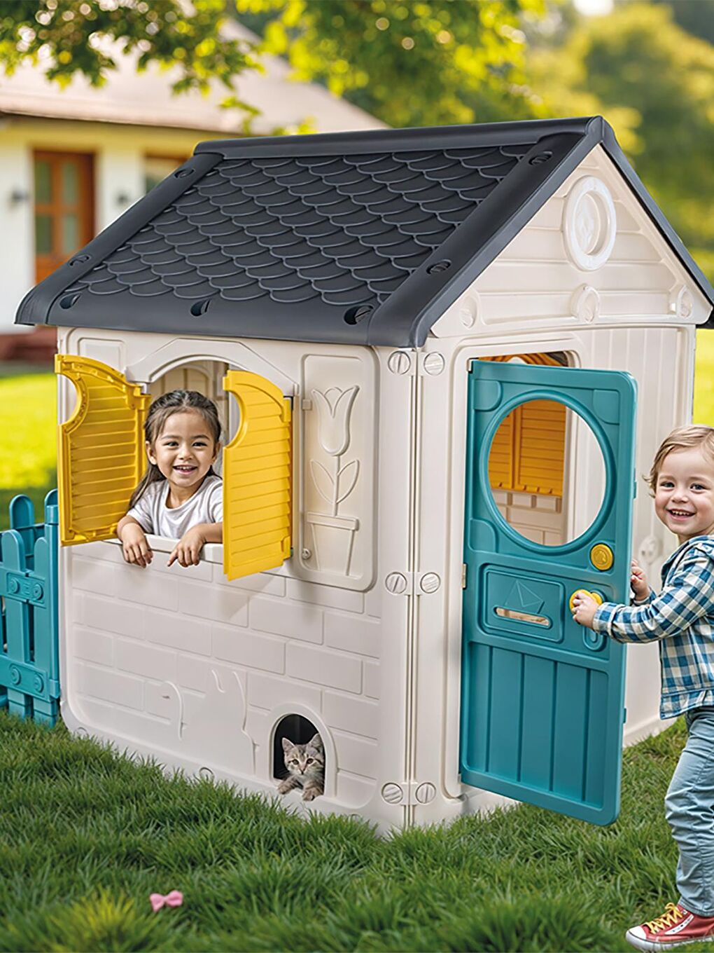 Oyuncak Çitli İlk Evim - Yeşil Standart-3