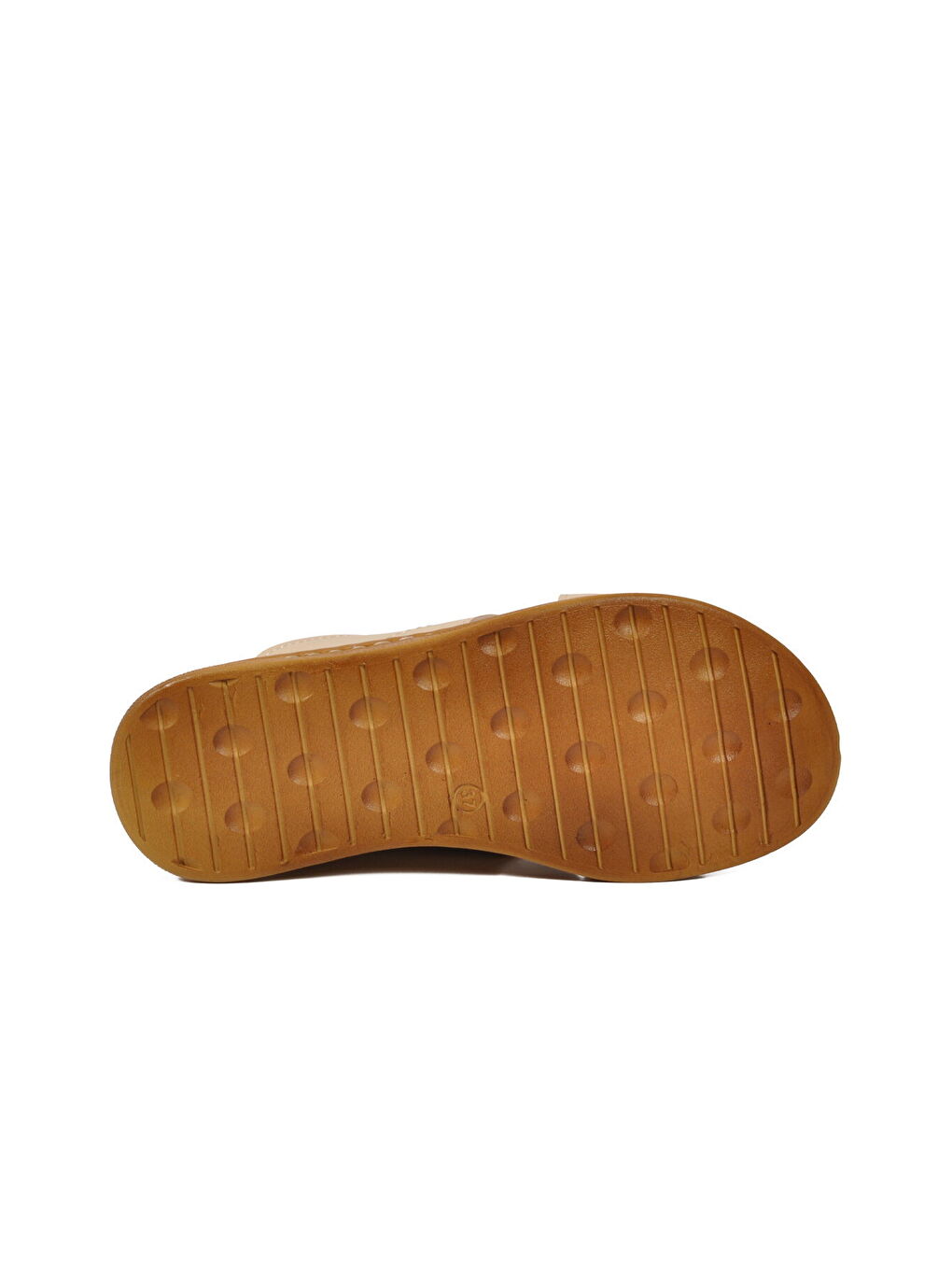 Bej Yumuşak Tabanlı Çapraz Bantlı Kadın Terlik 492148 Z-4