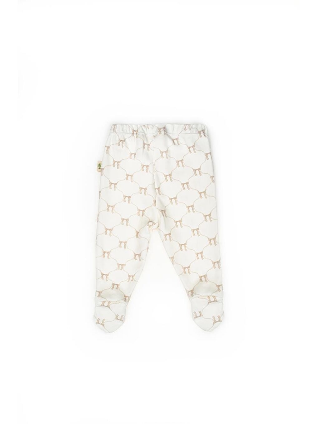 Ekru Bebek 2li Patikli Pantalon %100 Organik Pamuk , Bebek - Yenidoğan- csy8141-4