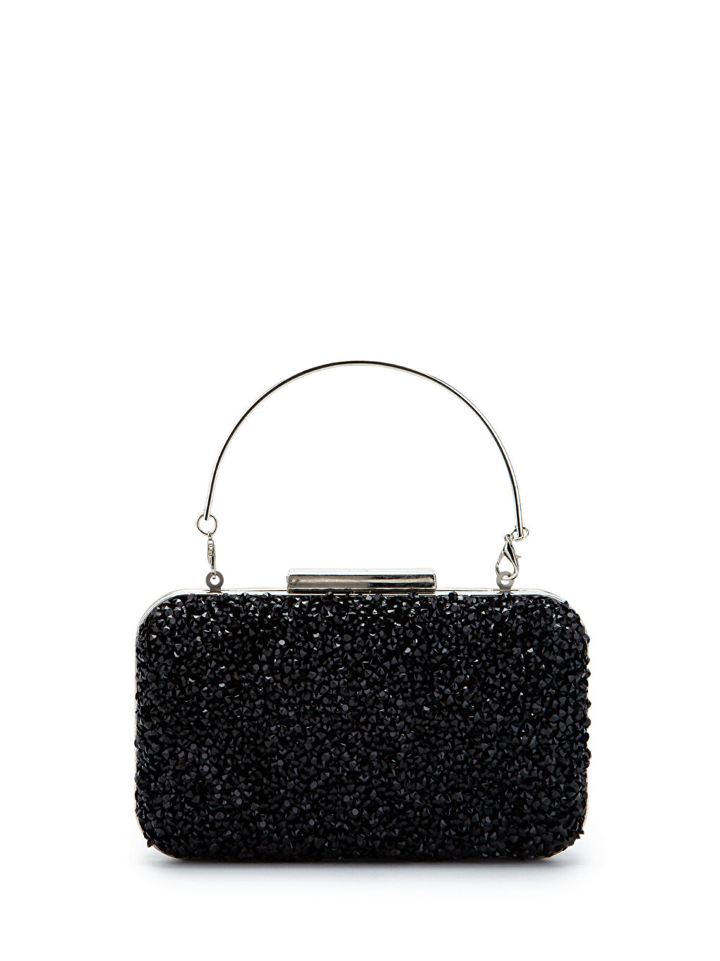 Taşlı Premium Debbie Abiye El Çantası Siyah-3
