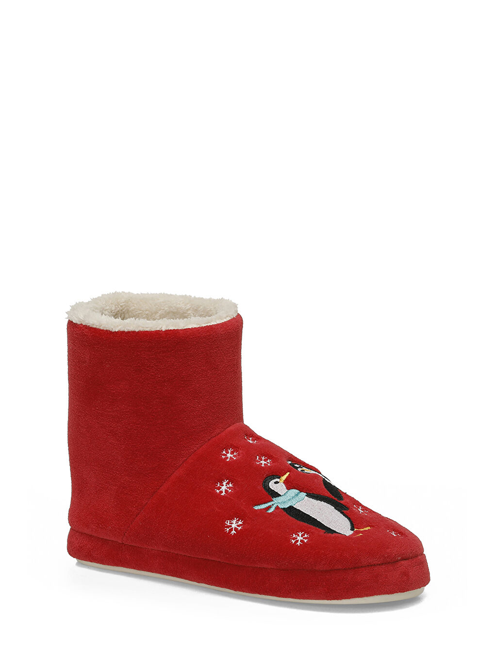 609096.Z5PR Kırmızı Kadın Panduf-1