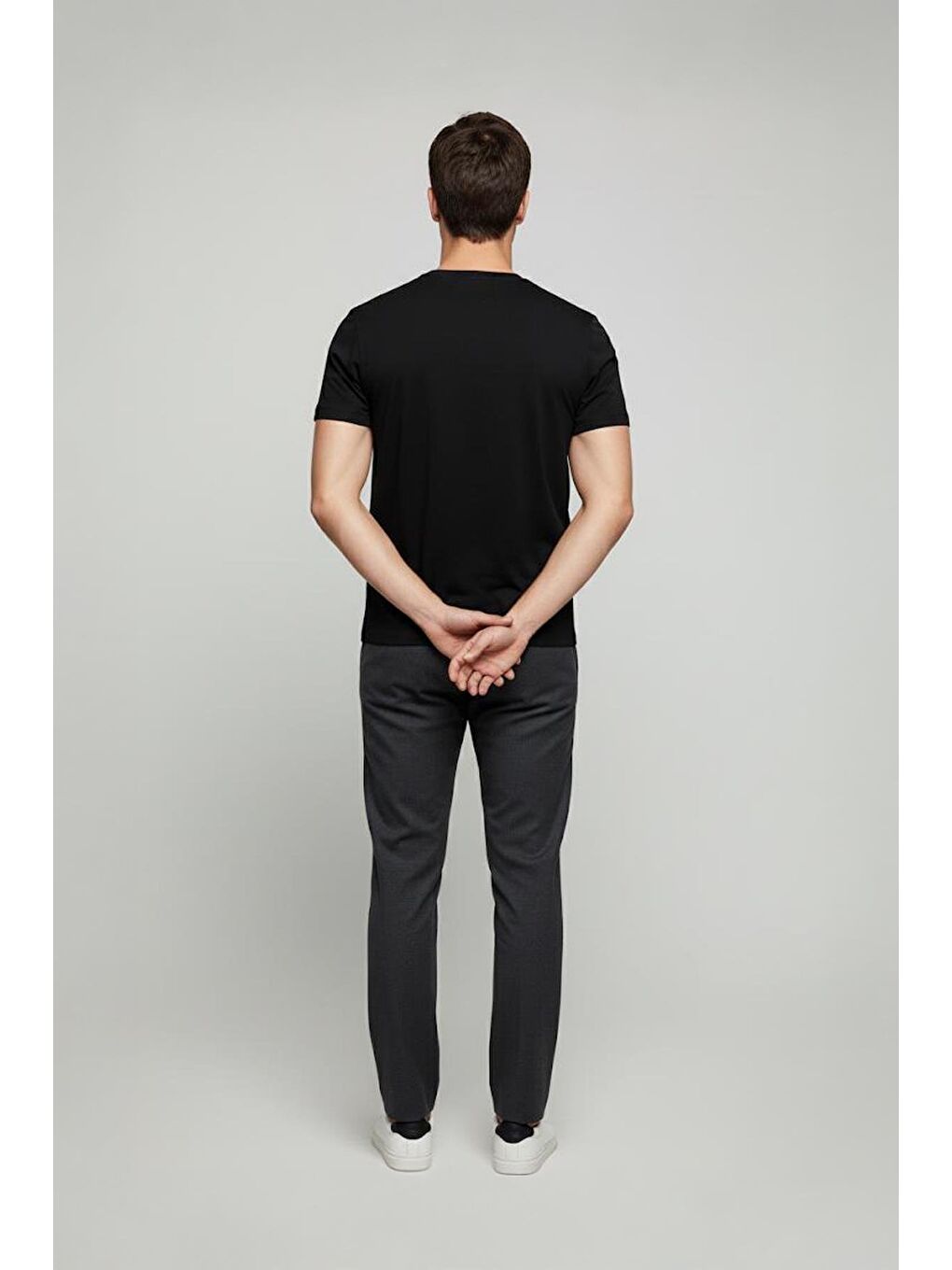 Giotelli Siyah Oversize Fit %100 Pamuk Baskılı Bisiklet Yaka Erkek Tişört-5