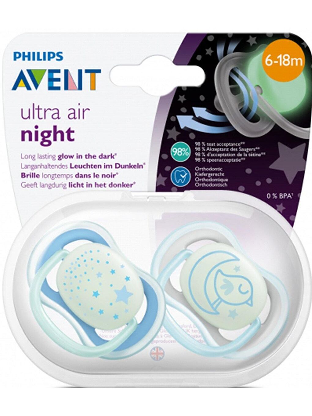 Philips Avent SCF376/21 Ultra Air Emzik 6-18 Ay (Mavi)