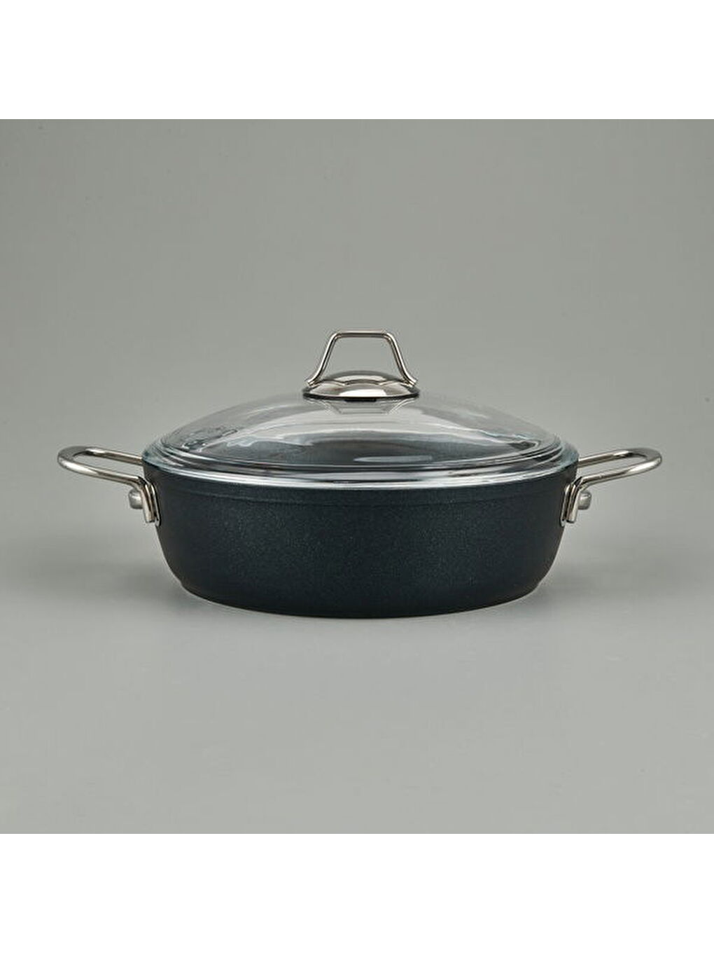 Dark Karnıyarık Tenceresi - Siyah / Şeffaf - 26 cm-1